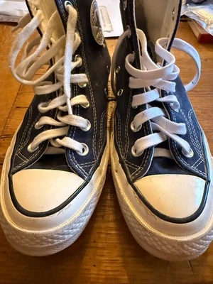 Converse All Star Shoes Women’s 7.5 Men’s 5.5 Navy Blue  Canvas Sneakers - Image 1 of 4