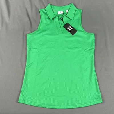 FootJoy Womens Golf Shirt Polo Racerback Tank Small Emerald Polyester MSRP $80 - Image 1 of 4