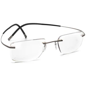 Silhouette Eyeglasses 7579 60 6061 7581 Titan Gunmetal Rimless Austria 51-19 150 - Picture 1 of 6