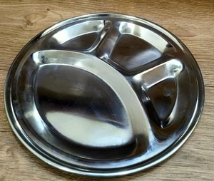 Stainless Steel 4-Compartment Dinning Plate/Thali for your Organized Dining. - Picture 1 of 15