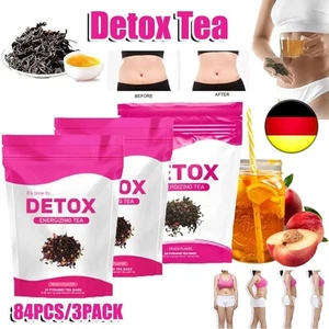 84X/3PACK Detox Tee Gewichtsverlust Tee Abnehmen Diät Teebeutel Fettverbrennung - Bild 1 von 10