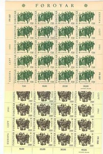 EUROPA CEPT - FAROER FOROYAR 1981 Folklore sheetlet - Picture 1 of 1