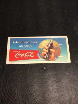NOS 1956 Coca-Cola Blotter Advertising 3.5x7.5in *RARE* - Image 1 of 4