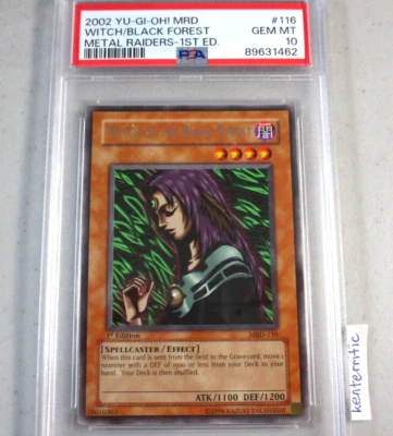 PSA 10 Witch of the Black Forest MRD-116 1st Ed Rare YuGiOh NA English 2002 - Image 1 of 4