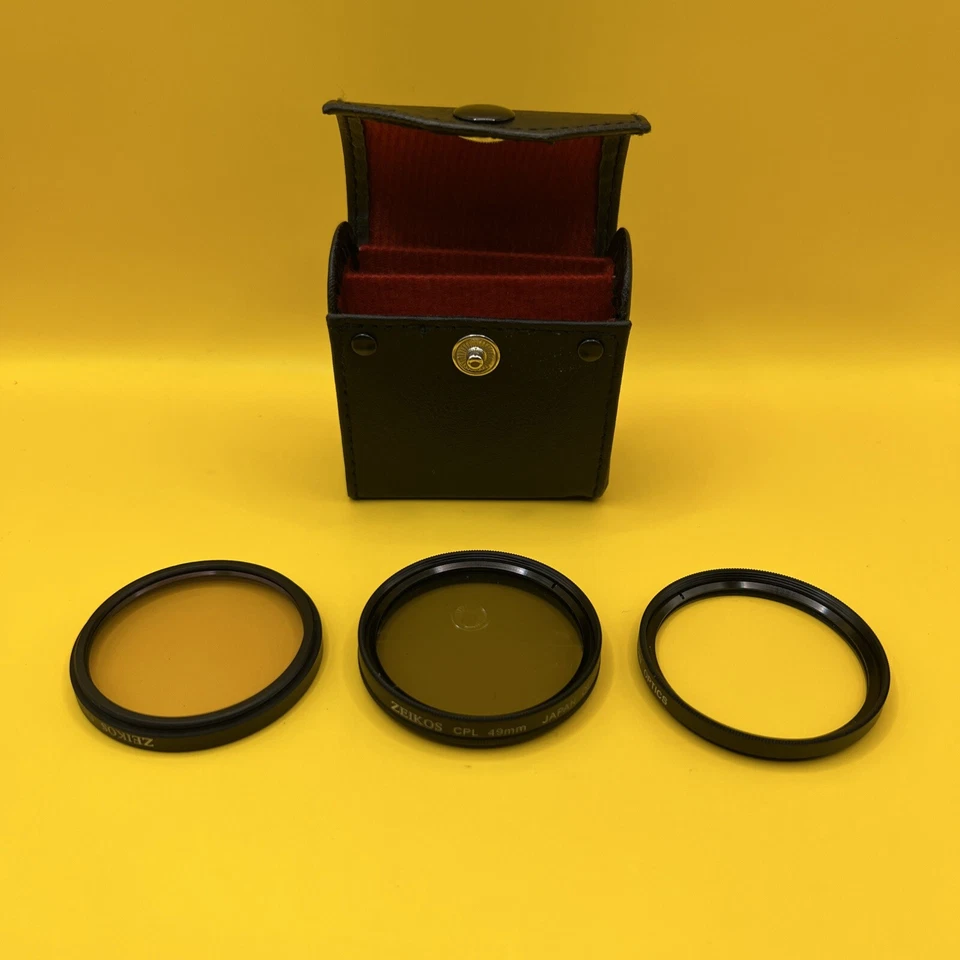 ZEIKOS 49mm Circular Polarized CPL + FLD + UV FILTER Kit Set with Case - Image 1 of 4