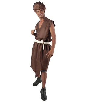 Paquete de disfraces estilo anime top marrón y blanco para hombre adulto Foto 1 de 4