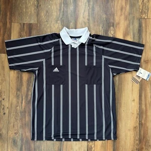 Vintage 90s Adidas Soccer Futbol Soccer Shirt Jersey Mens XL Black NWT - Picture 1 of 9
