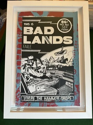 Impresión artística firmada y limitada serie 150 de serigrafía FAILE "Badlands" Foto 1 de 4