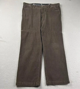 Haggar Pants Mens 40X30 Brown Corduroy Flat Front Classic Fit Straight Leg * - Picture 1 of 9