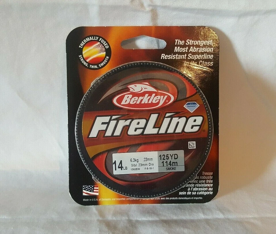 *НОВАЯ* оригинальная катушка Berkley FireLine с предохранителем Superline 14 фунтов/125 ярдов BFLFS14-42 - Изображение 1 из 1