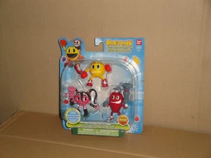 PAC-MAN & THE GHOSTLY ADVENTURES X 3 MINI ACTION FIGURES BY BANDAI ASST# 38975 - Imagen 1 de 2