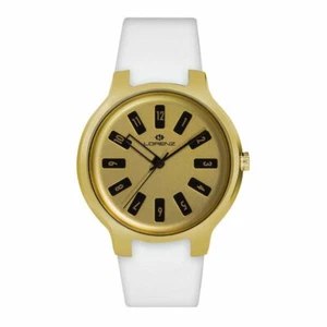 Reloj LORENZ ICONOGRAPH 026702FF Silicona Blanco Dorado Unisex Hombre Mujer - Imagen 1 de 1