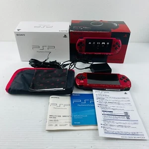 PSP 3000 Value Pack Rojo y Negro con Estuche Caja Japón Consola de Juegos Probada Funcionando - Imagen 1 de 10