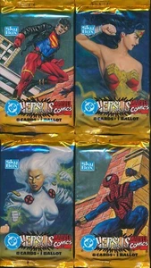 LOTE DE 4 PAQUETES 1995 SKYBOX DC VERSUS MARVEL THE ULTIMATE CONFRONTATION - Imagen 1 de 1