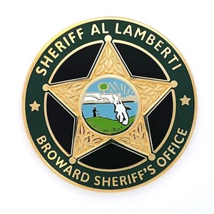 Moneda Anual 69ª Oficina del Sheriff del Condado de Broward Florida Al Lamberti NSA - Imagen 1 de 3