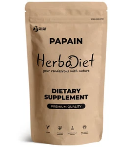Papain 500 TU / 30,000 USP Papaya Fruit Extract Powder Digestive Enzyme Support - Picture 1 of 3