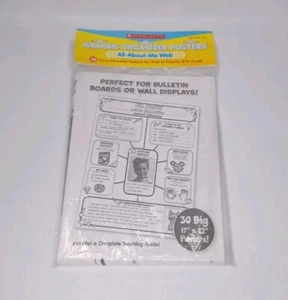 Scholastic Graphic Organizer Posters 30 All about Me Web Teacher Back To School - Picture 1 of 12