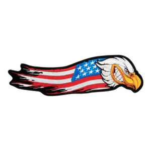 Parche de carga con bandera en dificultades de águila, parches de bandera estadounidense - Imagen 1 de 5