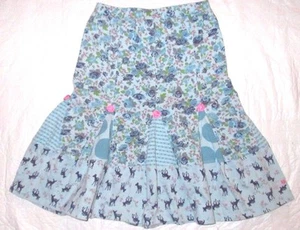 Youth Girls Size Large 6 Years Naartjie Kids Whimsical Sparkle Deer Floral Skirt - Picture 1 of 4