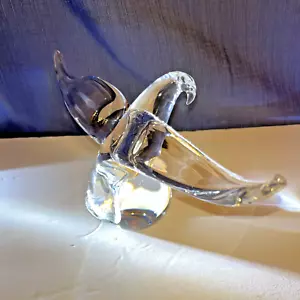 Steuben Kunst Glas großer Adler auf Kugel Globus von James Houston patriotisch 6,25" x 13" - Bild 1 von 20