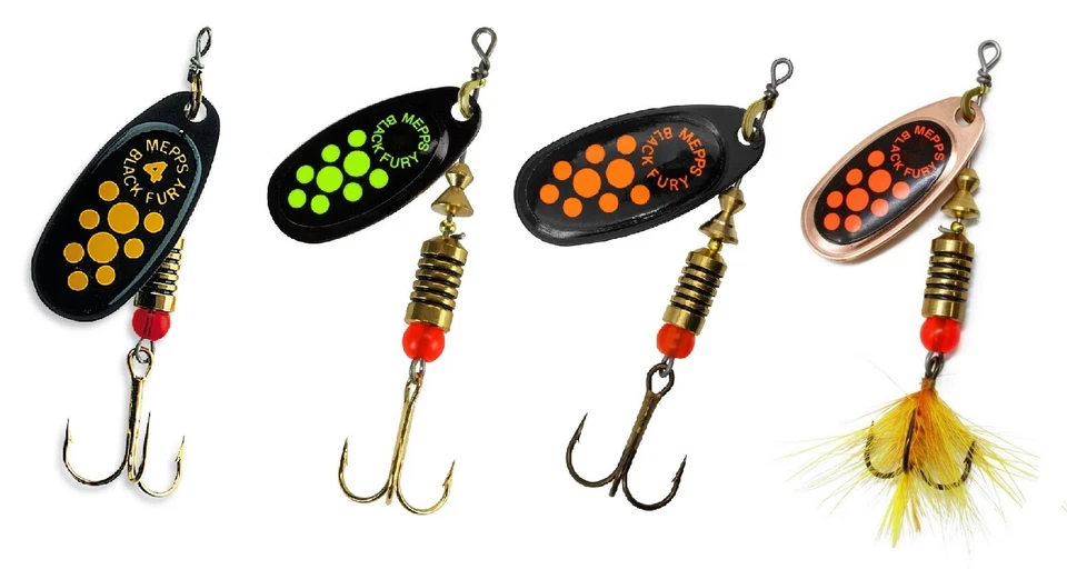 Mepps Black Fury Spinner YD / CD / Mouche Gr. 1 - 4 Kunstköder - Bild 1 von 1