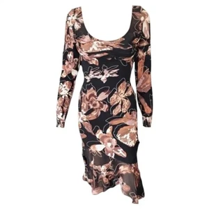 Versace F/W 2003 Runway Unworn Editorial Abstract Floral Print Dress - Picture 1 of 6