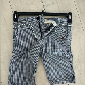 Zara boys checkered shorts with rope tie and pockets. Preppy shorts sz 8 128cm - Picture 1 of 7