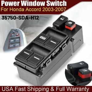 Electric Window Master Control Switch for Honda Accord 03-2007 Left Driver Side