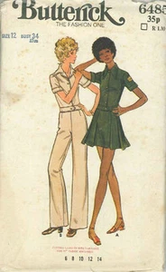 Vintage Misses' Blouse, Skirt & Pants Sewing Pattern B6485 Size 12 - Picture 1 of 1