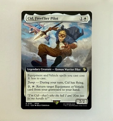 MTG: Cid, Freeflier Pilot (Extended Art) Commander: Final Fantasy Reg NM - Image 1 of 3