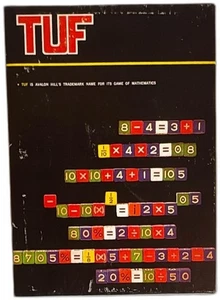 Avalon Hill TUF Game 1969 Vintage Mathematics Board Game Complete Set - Picture 1 of 9