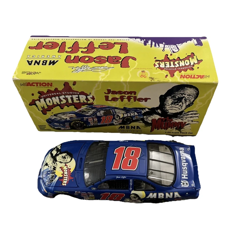 2000 Action Jason Leffler #18 MBNA The Mummy Universal Studios Monsters 1:24 - Image 1 of 2