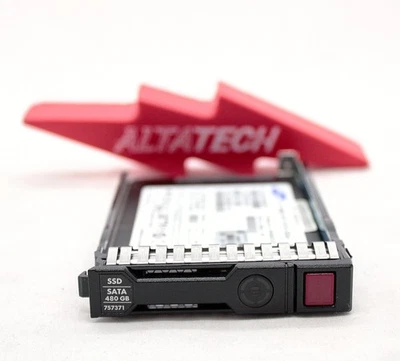 HP 757371-001 480GB SATA SC SFF 2.5 6G SSD RI SOLID STATE DRIVE READ INTENSIVE - Image 1 of 4
