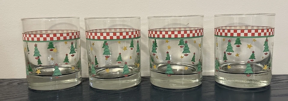 Juego de 4 árboles de Navidad Magic of Santa Christmas Christmas Trees de Debbie Mumm 1997 de colección Foto 1 de 1