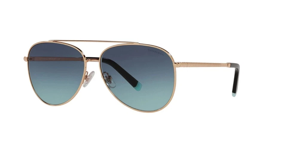 Tiffany 3074 Sunglasses 61059s Gold 100 Authentic