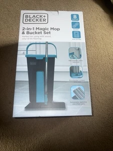 Black & Decker eight piece two and one magic mop, and bucket set - Picture 1 of 7