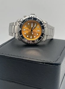 Deep Blue Pro Sea Diver 1000 Yellow Gold Dial Men's Automatic Watch - Picture 1 of 12