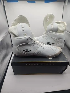 Zapatos de Boxeo Everlast Elite Modelo 8001 Alto. Talla 16. Blanco. Nuevo con caja - Imagen 1 de 13
