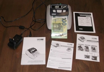 Ratiotec Soldi Smart Pro Geldscheinprüfgerät mit Akku + Bedienungsanleitung - Bild 1 von 4