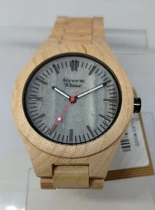 Reloj Hombre Madera de Arce Green Time Stone Esfera Piedra Natural Gris - Imagen 1 de 5