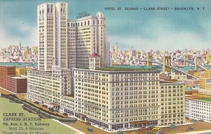Brooklyn, NEW YORK - Hotel St. George - IRT Subway Station - ADVERTISING - Picture 1 of 2