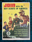 Original Poster Smokey the Bear Forest Fire Prevention Service Boy Scouts USDA