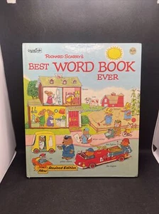 Vintage 1980 Richard Scarry's Best Word Book Ever Oversized Golden Book HC - Foto 1 di 18