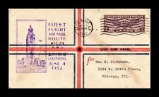 DR JIM STAMPS US BATON ROUGE LOUISIANA AIRMAIL FIRST FLIGHT COVER
