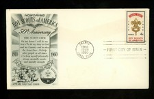 US Postal History Canal Zone #151 FDC Fleetwood BSA Boy Scouts 1960 Balboa CZ