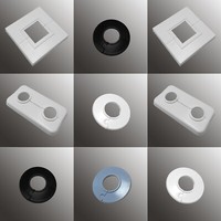 Heizungsrohr rosetten schwarz