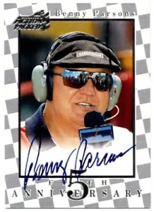 1997 Action Packed Benny Parsons Firmato Auto Card #FA5 - HOF Nascar Morto 2007 - Foto 1 di 3