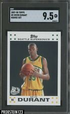 2007-08 Topps #2 Kevin Durant Seattle Supersonics RC Rookie SGC 9.5 MINT+