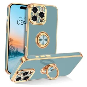for iPhone 16 Pro Case, iPhone 16 Pro Phone Case with 360° Ring Holder Grey - Picture 1 of 6
