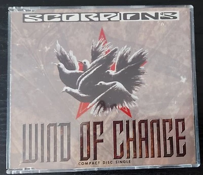 SCORPIONS Wind of Change 3TRX w/ RARE LIVE TRK 1991 CD single New open box - Image 1 of 2